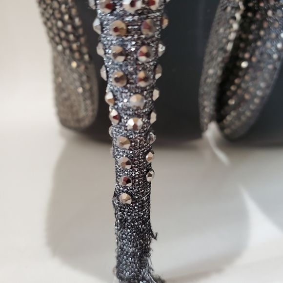 Steve Madden Glittering Silver Heels - Picture 11 of 13